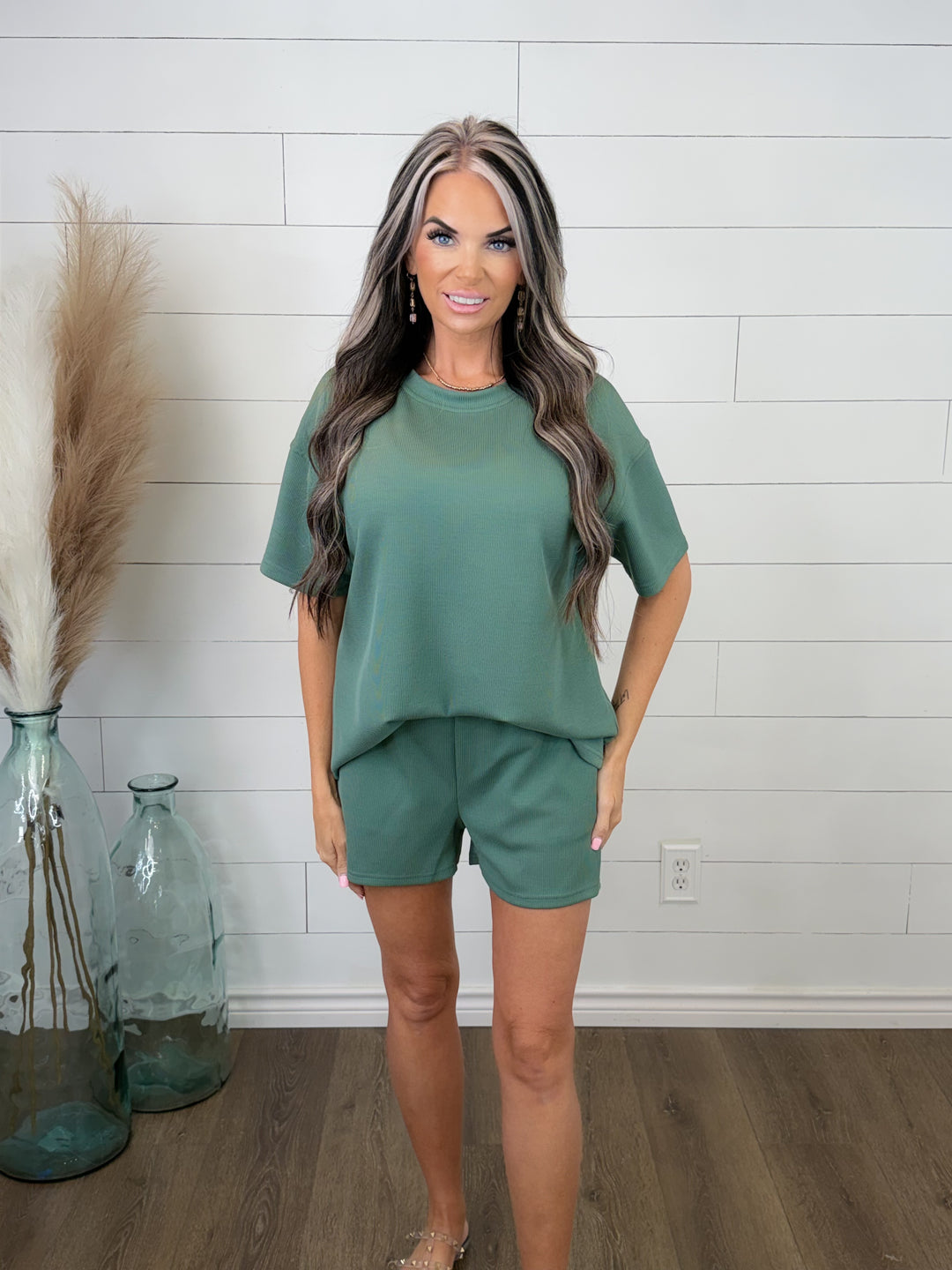 SAGE SERENITY RIBBED SET