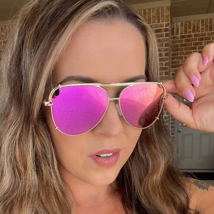 SHAY: Hot Pink Sunglasses