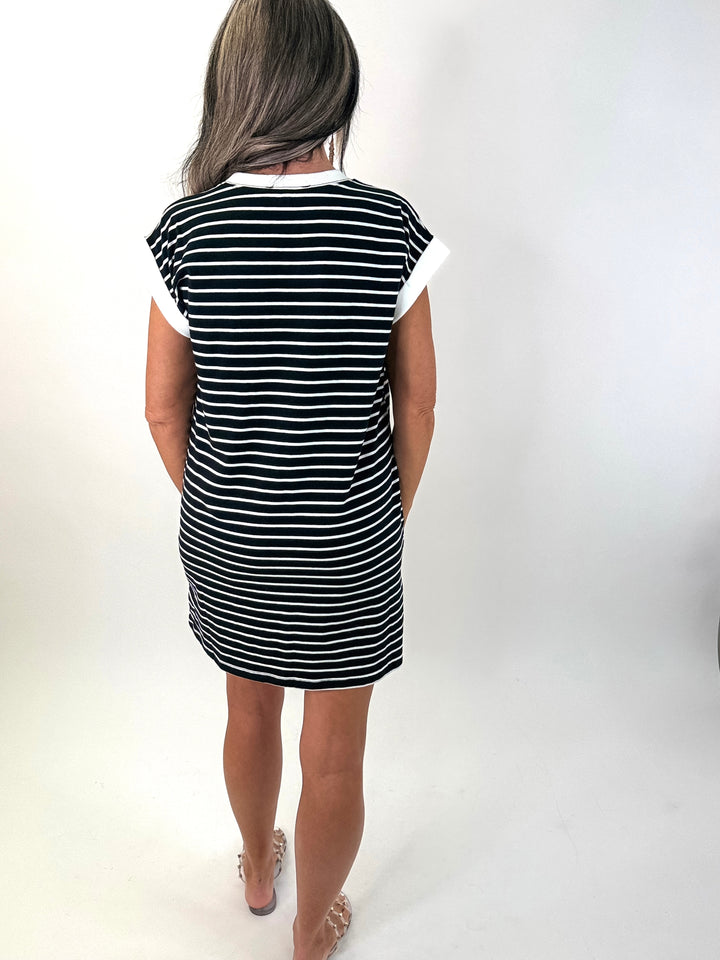 City Stroll Striped T-Shirt Dress