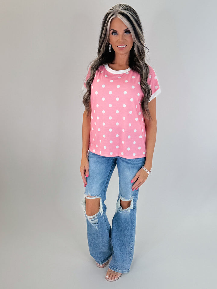 Sweet Like Candy Polka Dot Top
