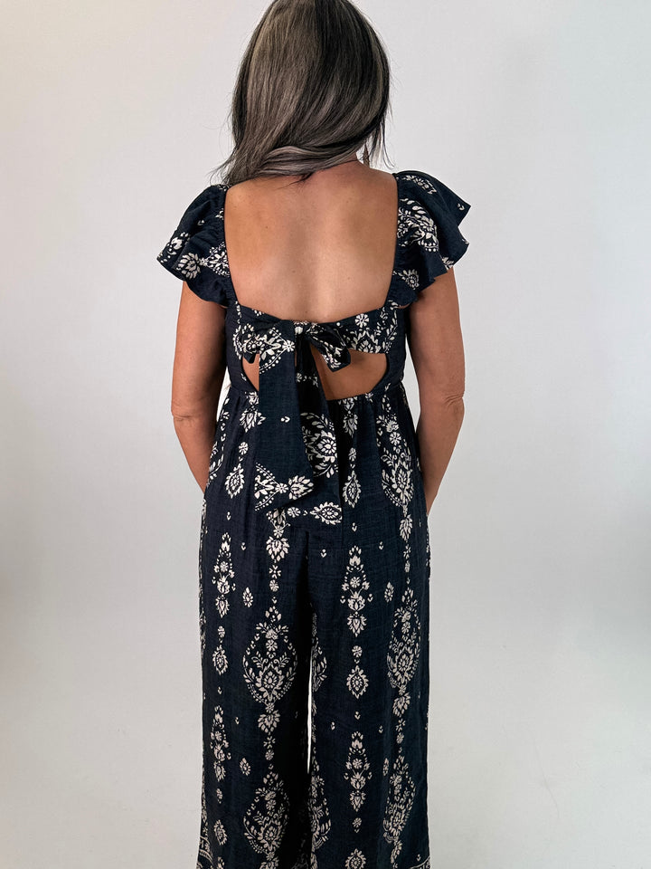 Midnight Escape Printed Jumpsuit