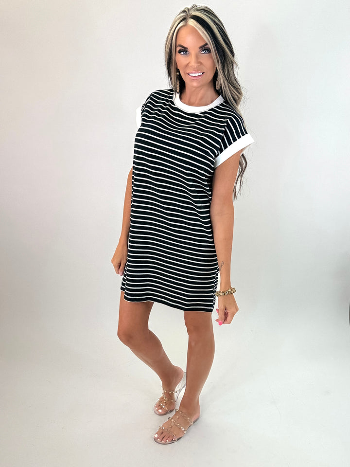 City Stroll Striped T-Shirt Dress