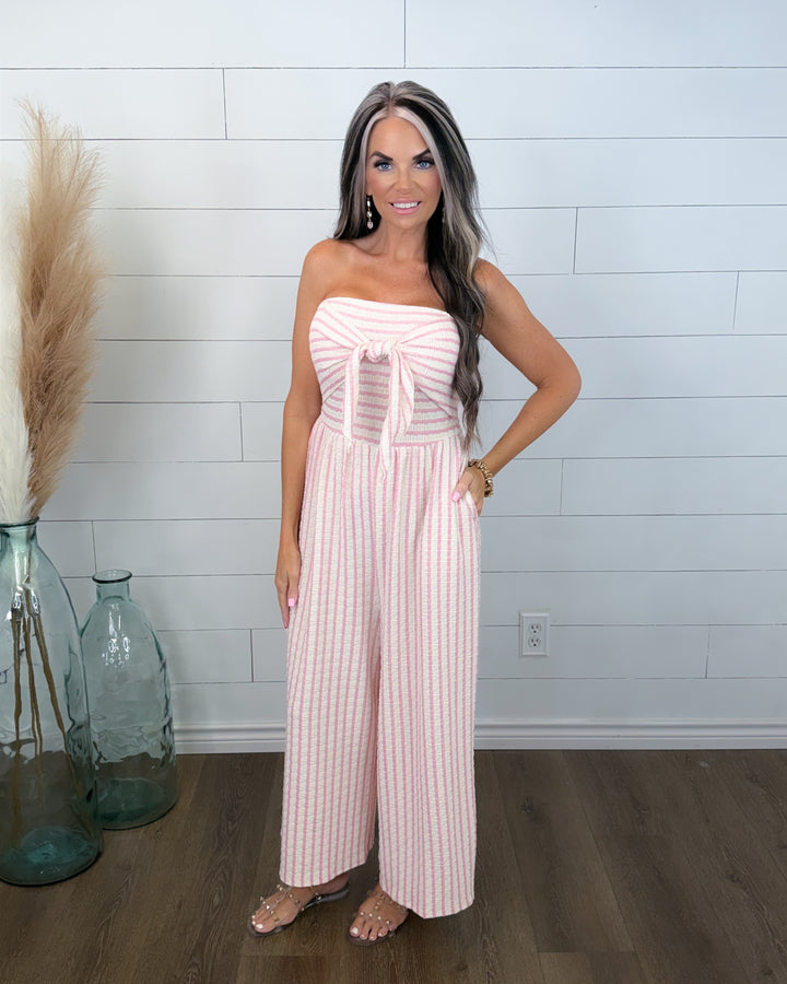 Blushing Tide Wide Leg Jumpsuit