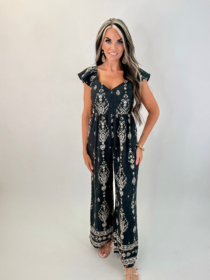 Midnight Escape Printed Jumpsuit