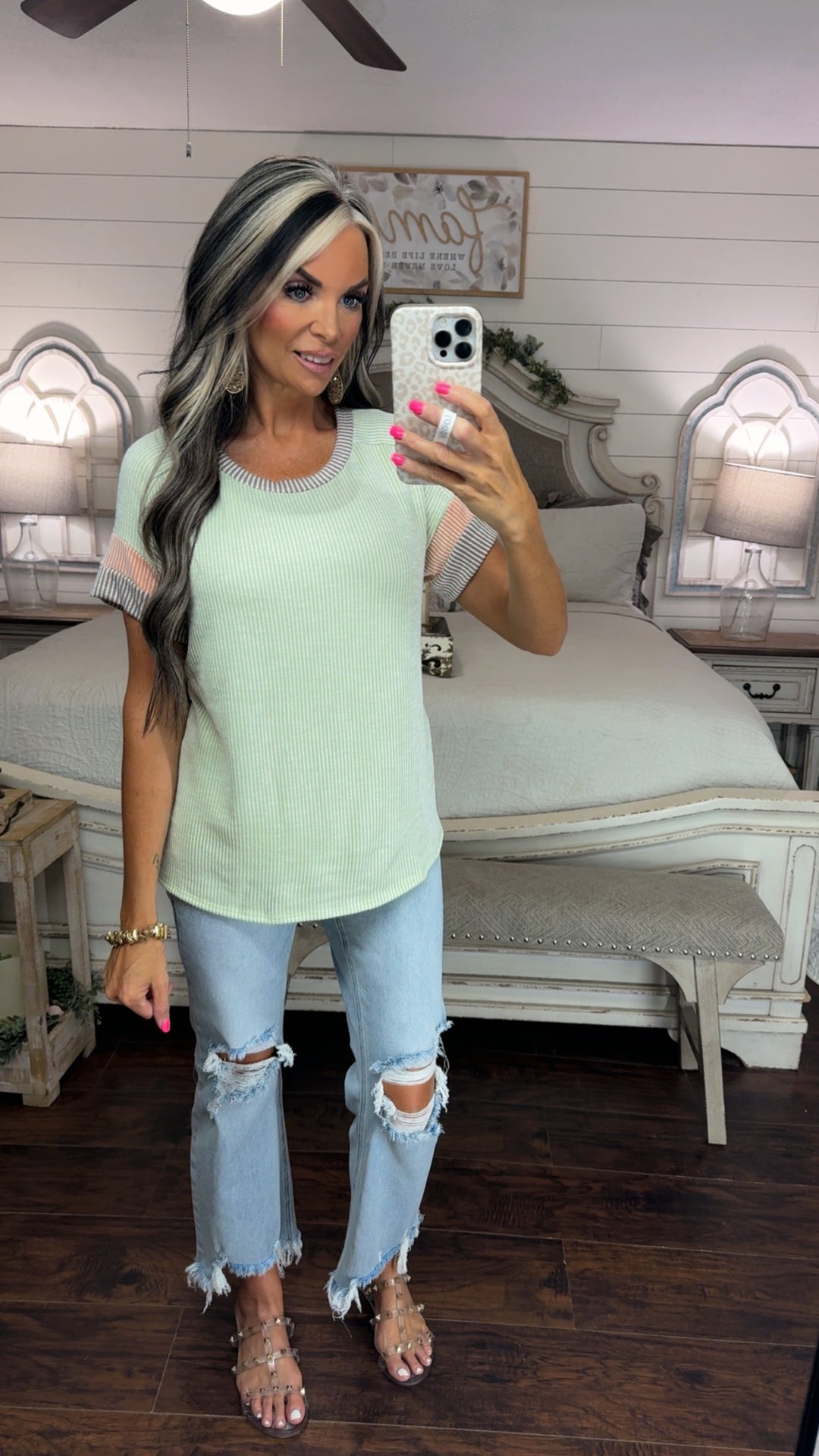 Sweet Serenity Ribbed Top