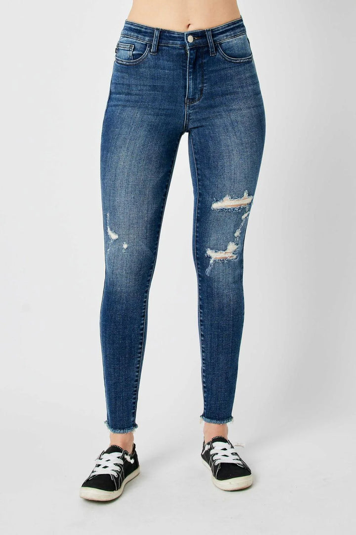DOORBUSTER JUDY BLUE  SKINNY JEANS DARKWASH HIGH RISE