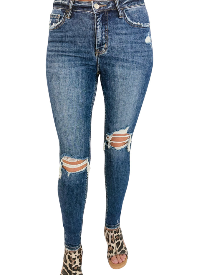 The Alexa LOVERVET HIGH RISE CUFFED SKINNY JEANS