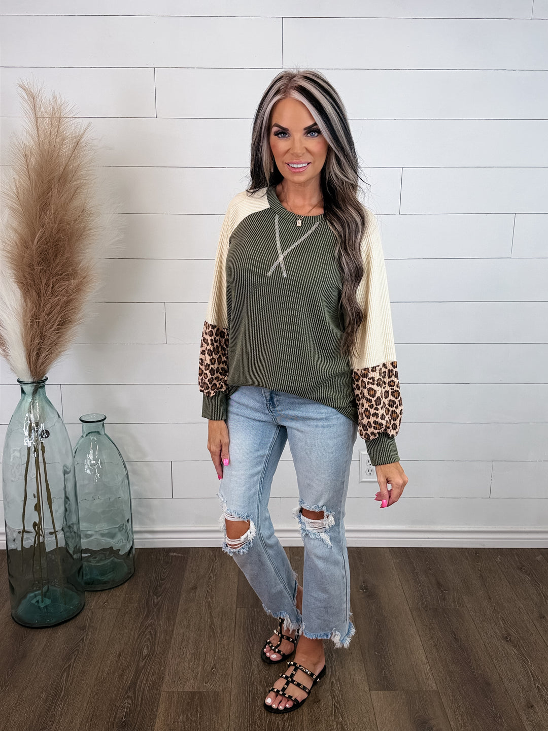 Wild Side Colorblock Top