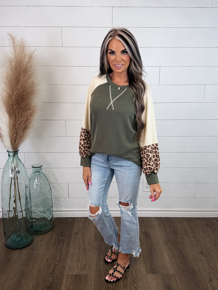 Wild Side Colorblock Top