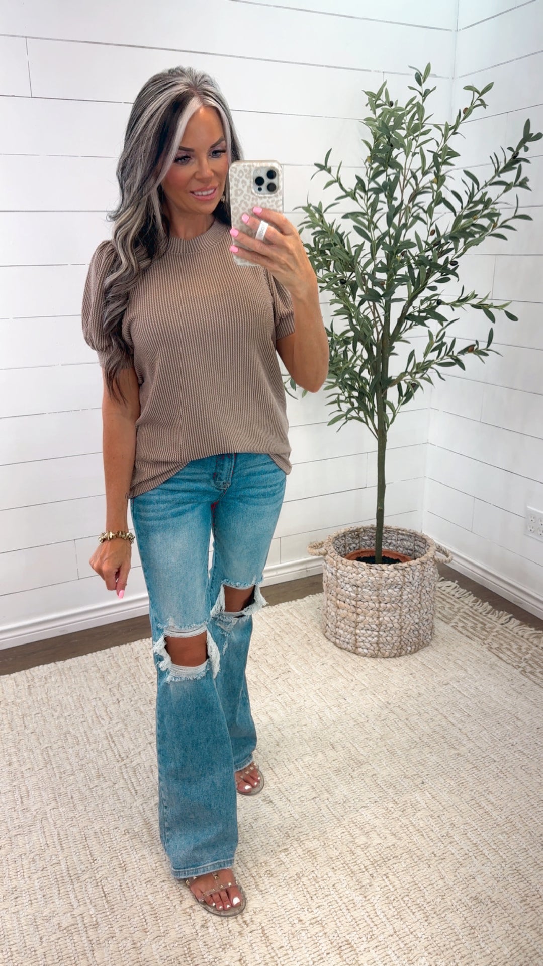 Cozy Days Puff Sleeve Top