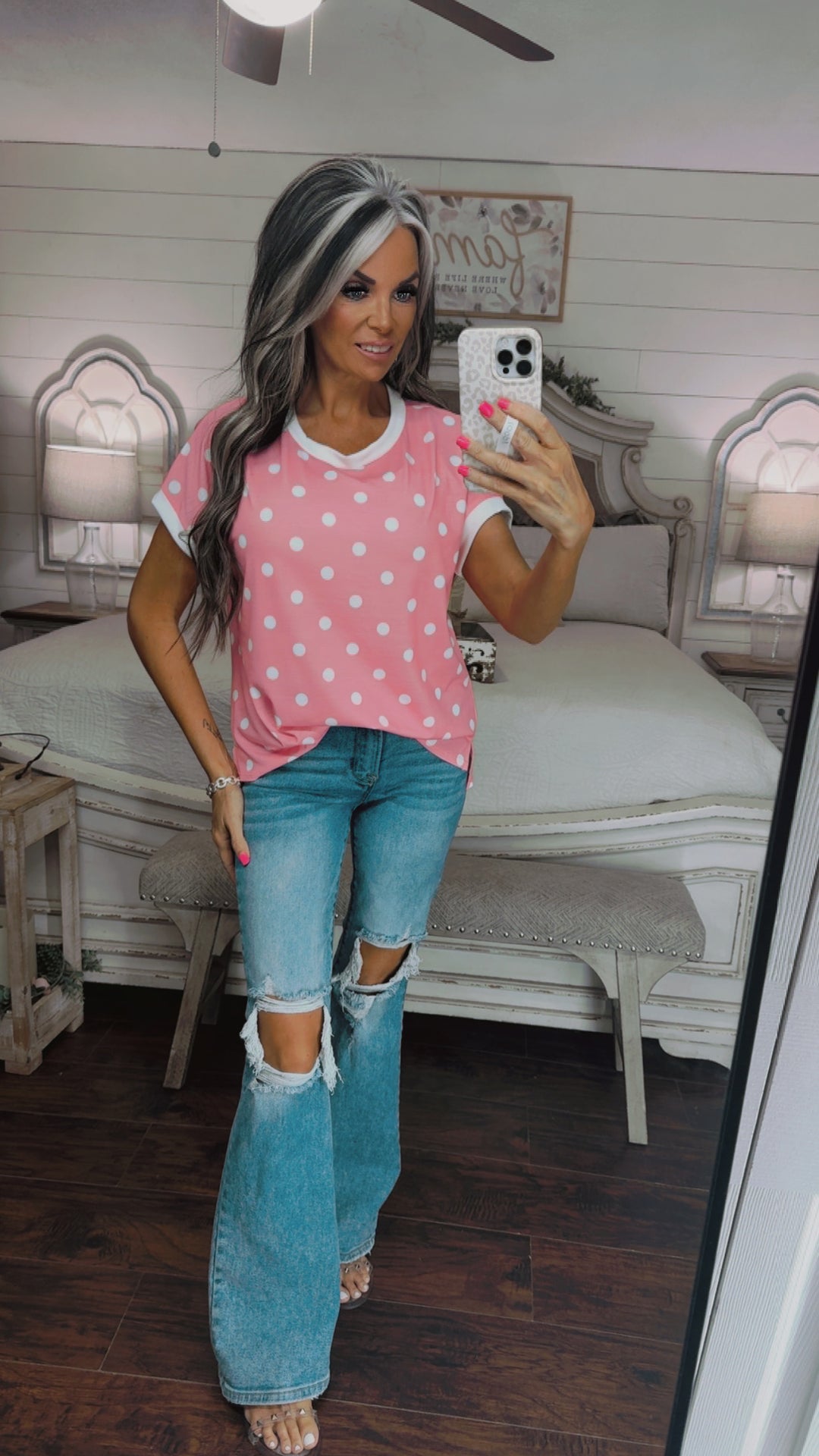 Sweet Like Candy Polka Dot Top