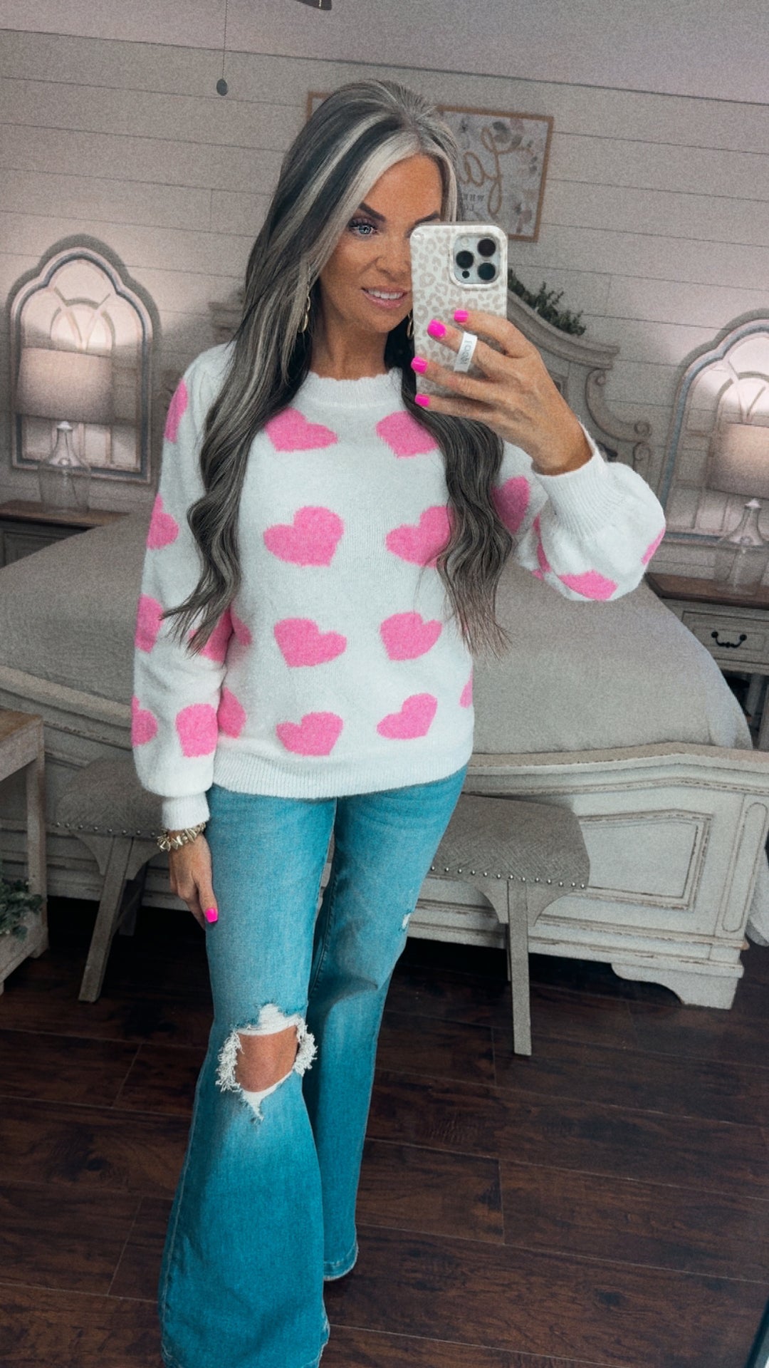 Sweetheart Knit Sweater