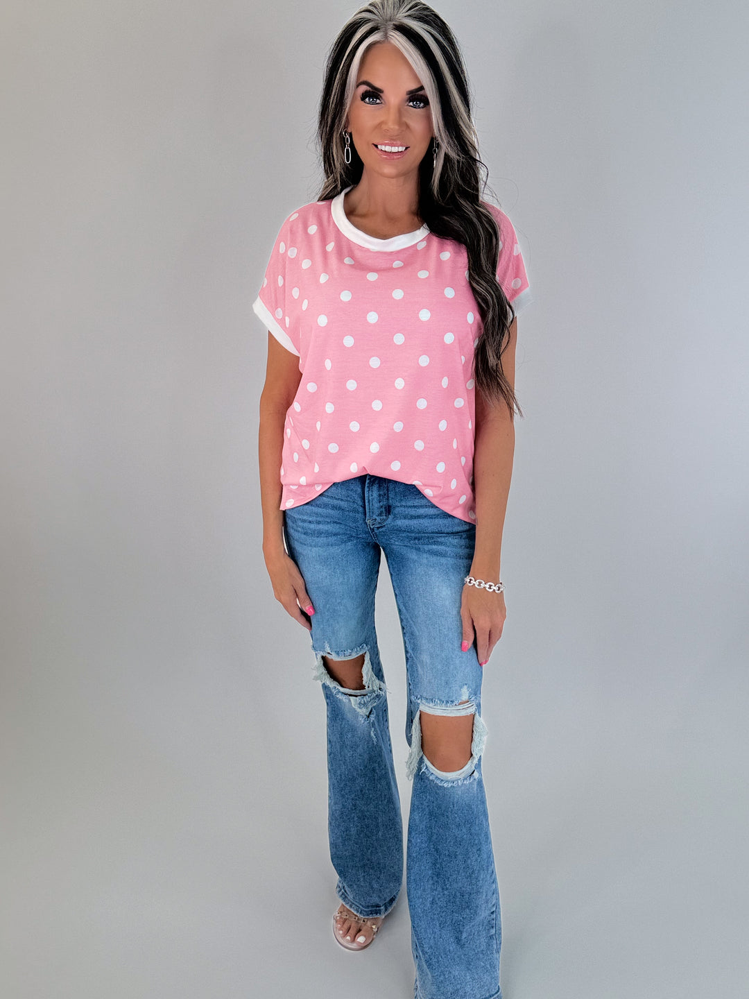 Sweet Like Candy Polka Dot Top