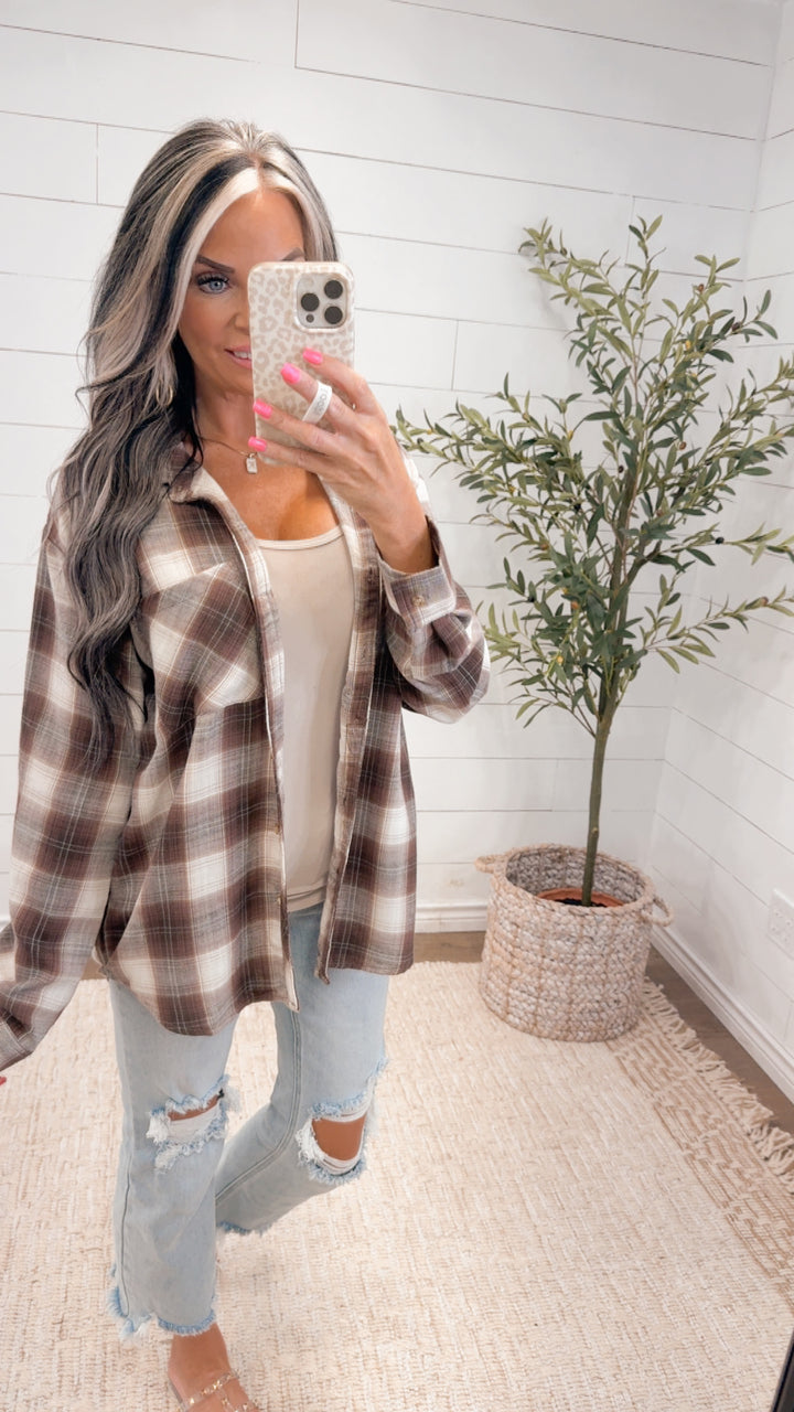 Cabin Weekend Plaid Button Down