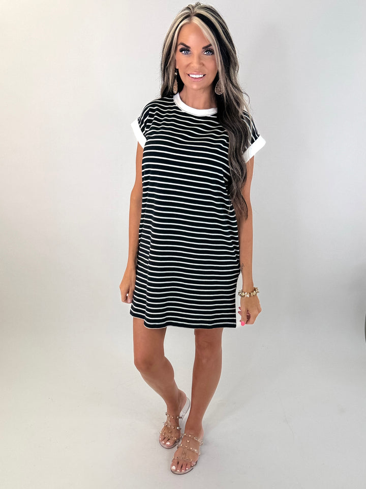 City Stroll Striped T-Shirt Dress