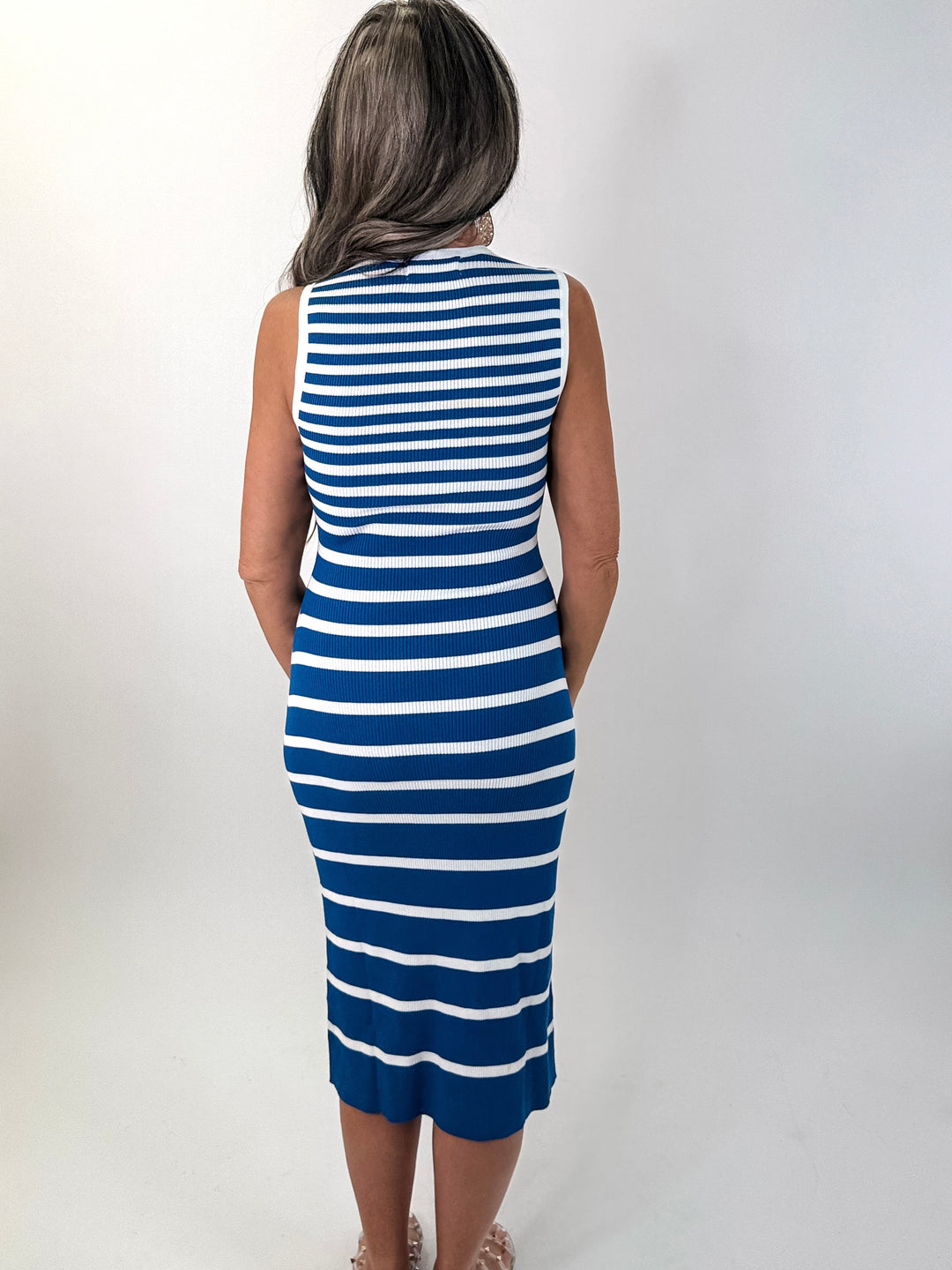 Shoreline Stripe Midi Dress