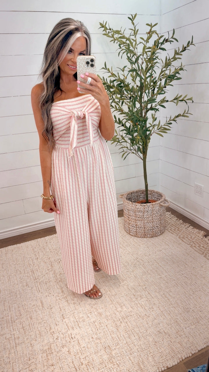 Blushing Tide Wide Leg Jumpsuit