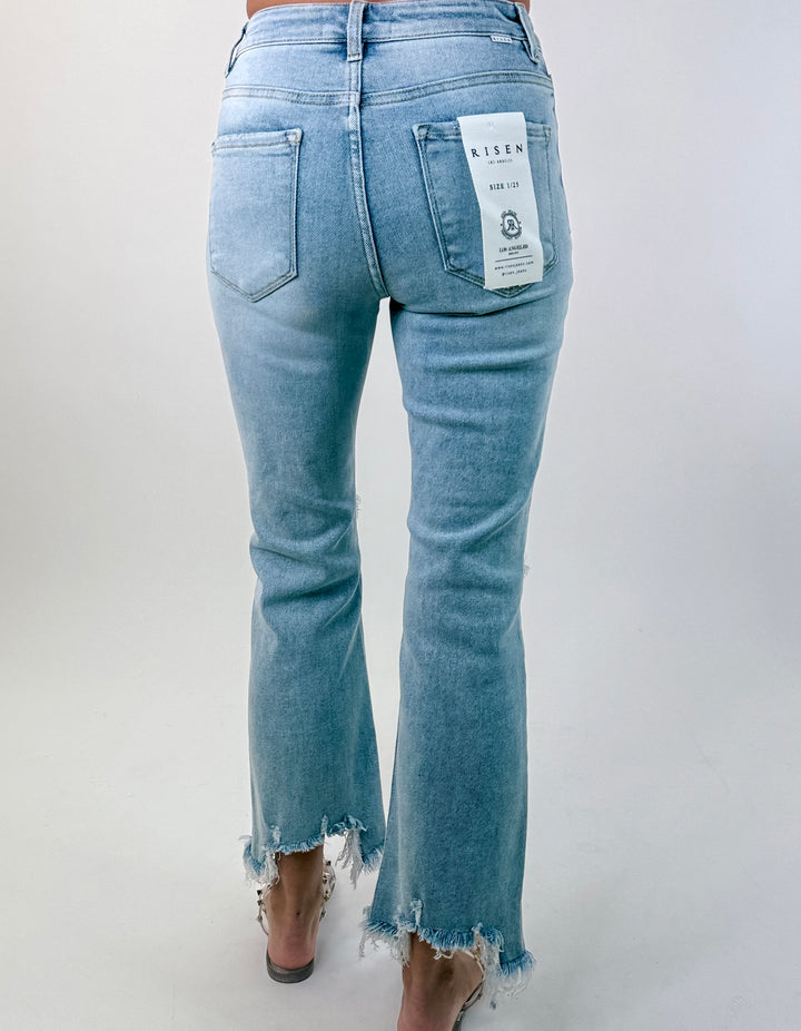 PRE ORDER Coastal Breeze High Rise Crop Flare Jeans EST SHIP DATE 8/3