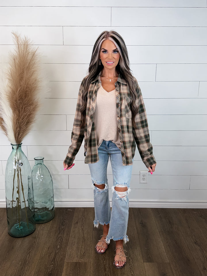 Changing Seasons Plaid Button-Down