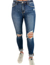 The Alexa LOVERVET HIGH RISE CUFFED SKINNY JEANS