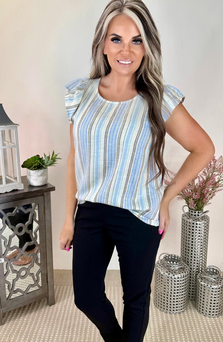 Embrace your style blouse Blue/ Black