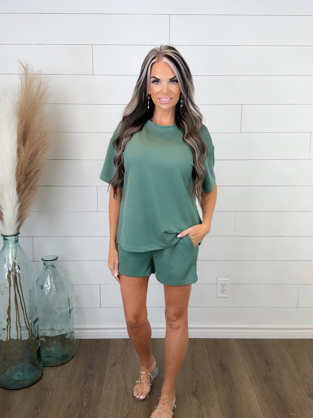 SAGE SERENITY RIBBED SET