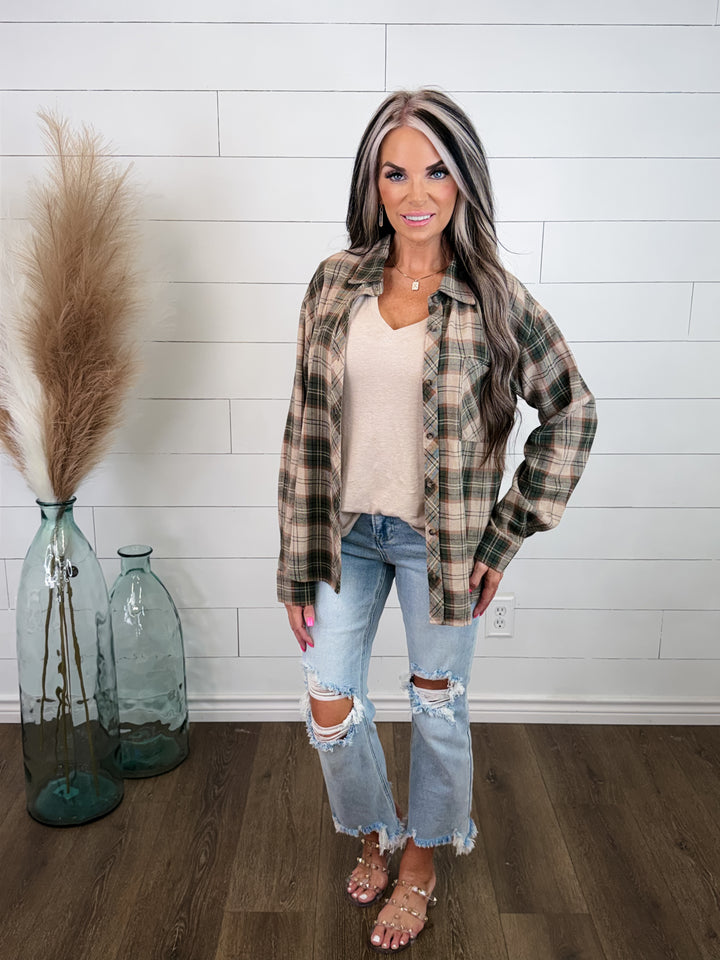 Changing Seasons Plaid Button-Down
