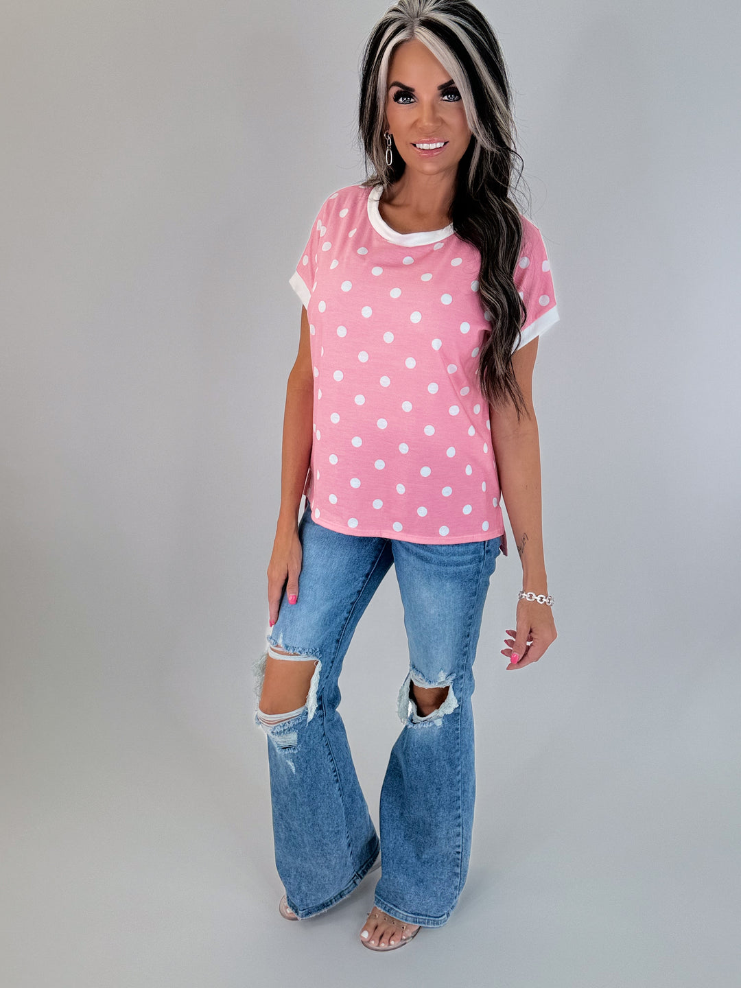 Sweet Like Candy Polka Dot Top