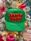 Santa Baby trucker hat GREEN